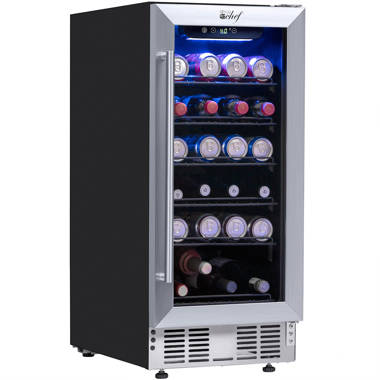 YUKOOL Réfrigérateur à boissons avec rangement pour le vin YUKOOL 60  canettes (12 oz.) et Commentaires - Wayfair Canada