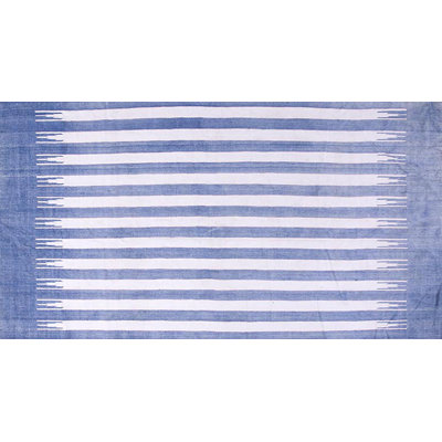 Charming Antique Dhurrie Striped Rug from India