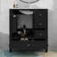 30" Bathroom Vanity With Sink, One Door With Shelf And Three Drawers-119471318