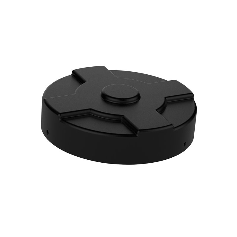 Couvercle en plastique universel Vestil, Noir
