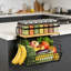 Tablette de rangement magnétique pour réfrigérateur et cuisine, bac d'organisation polyvalent avec couvercle en bois pour les fruits, légumes, épices et garde-manger