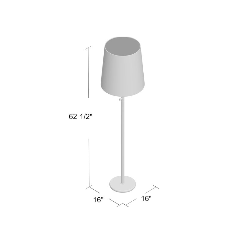 Buster Chica Floor Lamp, Aged Brass, Fondine