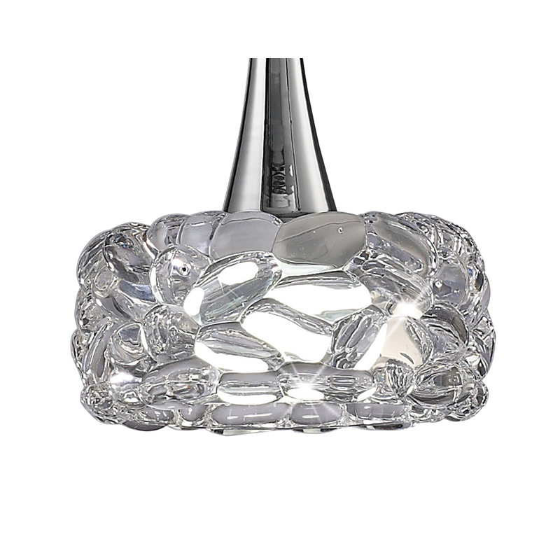 Vinton 1 - Light Polished Chrome Crystal Pendant