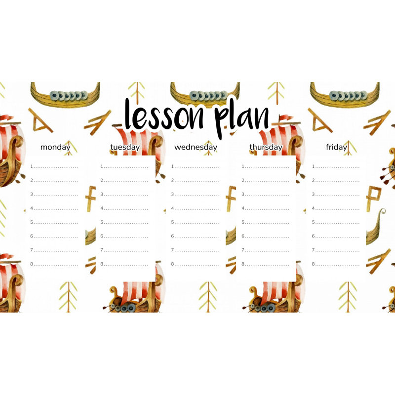Magnetic Lesson Plan Viking Ships