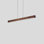 Una 3 - Light LED Kitchen Island Pendant - Uplight and Downlight