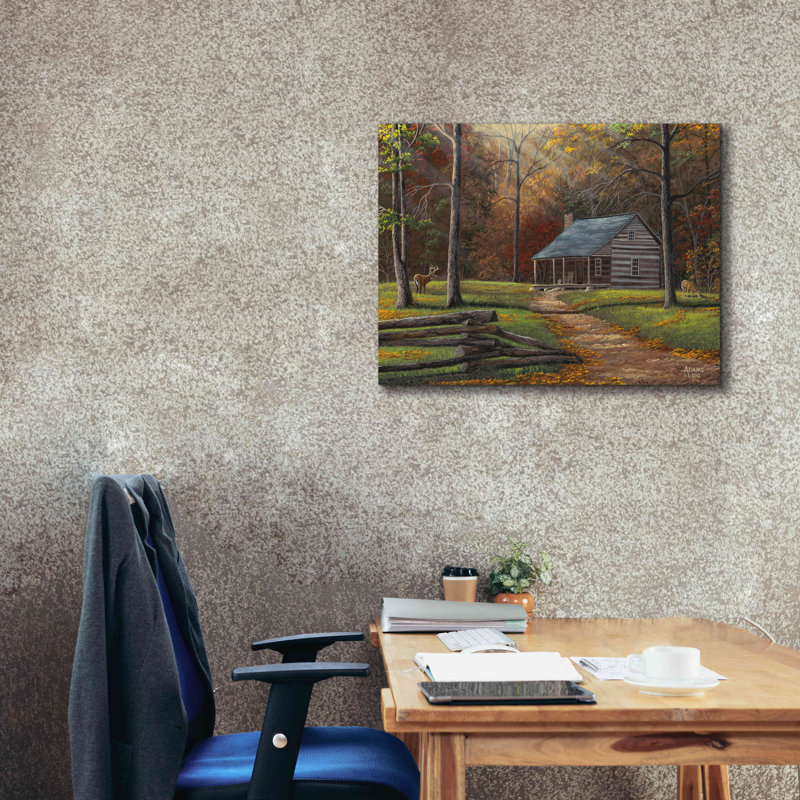 «Old Home Place» par Gary Adams, art mural sur toile, H 26 po x l 34 po x P 1,5 po