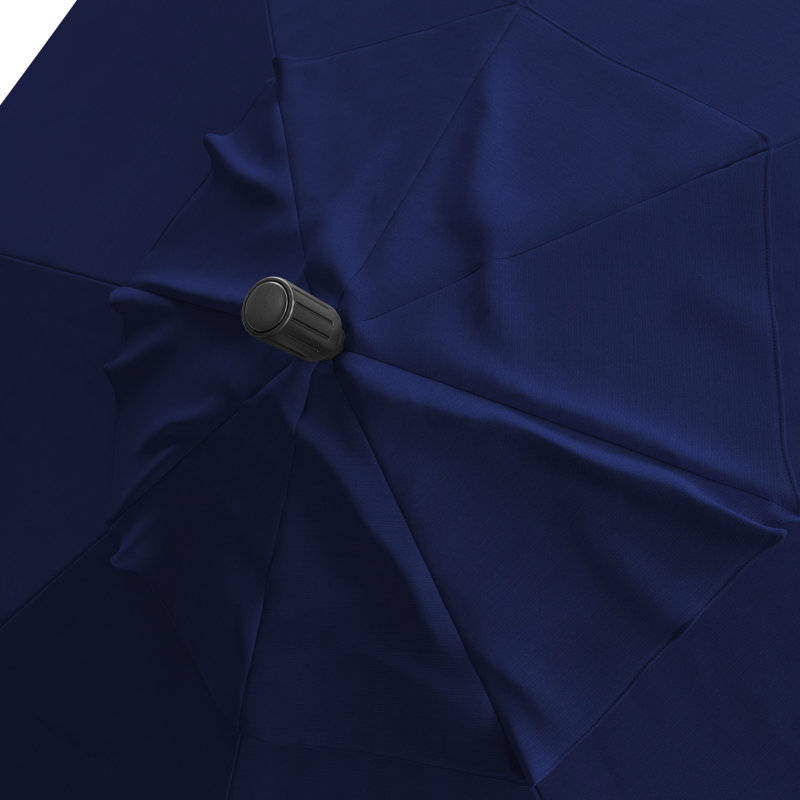 Parasol de marché Sunbrella® 9 pi Roverta, Toile toile Truebrue® Sunbrella®, Noir