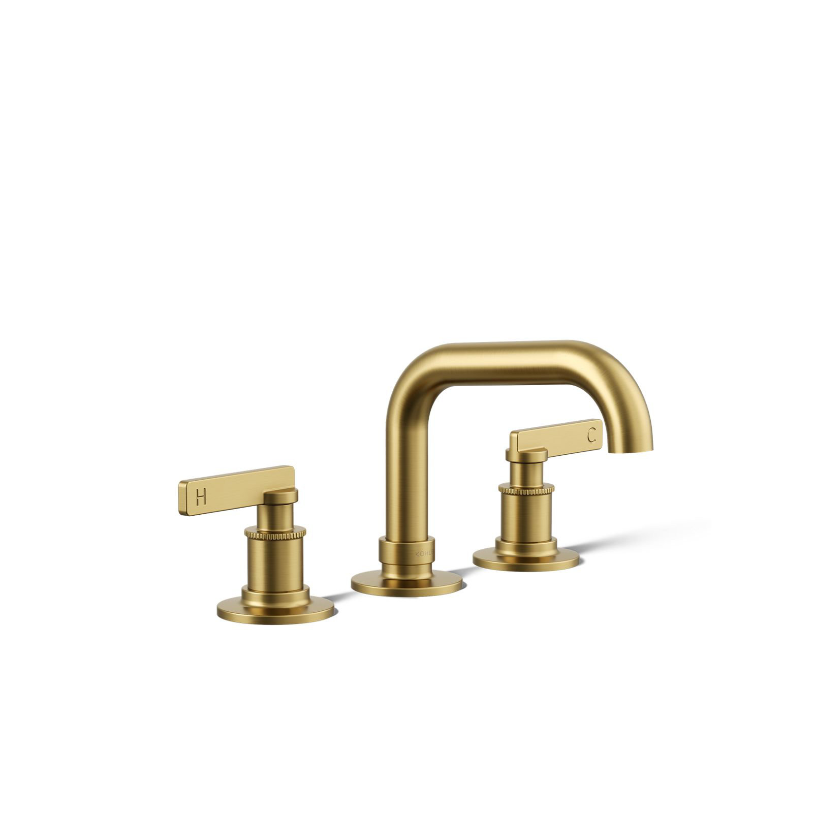 Castia by Studio McGee Widespread Bathroom Sink Faucet 1.2 GPM, Vibrant Brushed Moderne Brass