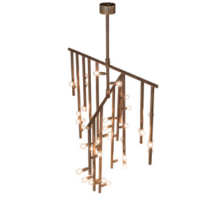 40 - Light Dimmable Modern Linear Chandelier