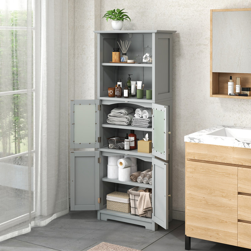 Amajae Freestanding Linen Cabinet