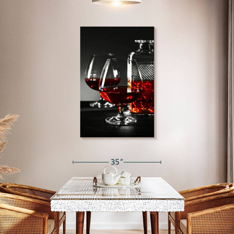 " Cognac Drinks " by SodaPopArt, 45" H x 30" W x 1.25" D