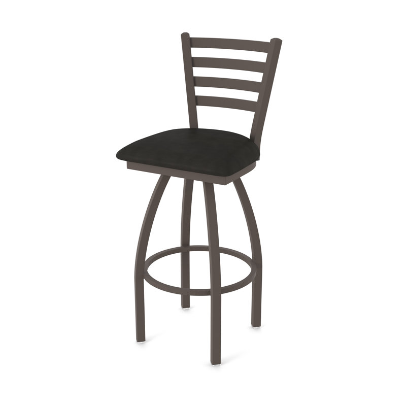 Tabouret pivotant Jackie, Vinyle - espresso Canter, Bronze, Très grand (siège d'une hauteur de 36 po)
