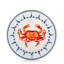 Set of 4 Crab House Dinner Plates