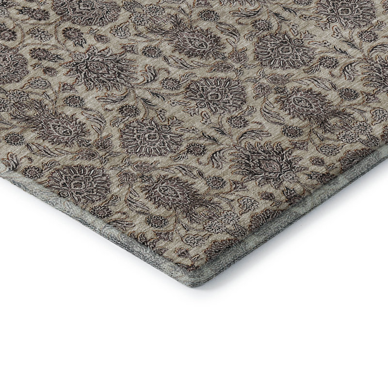 Premium Machine Washable Prisco Ivory Rug, Rectangle 10' x 14'