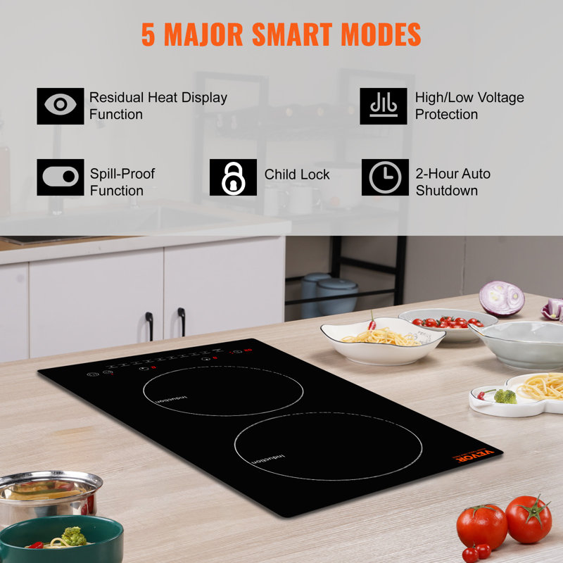 VEVOR 20" 2 Burner Induction Cooktop