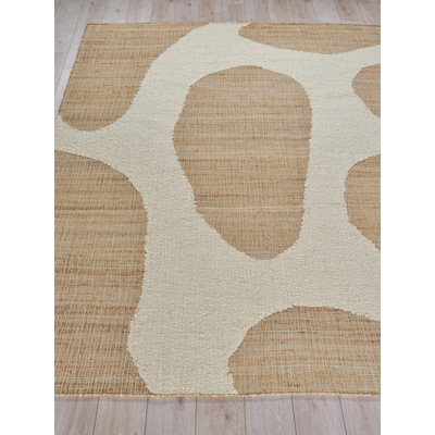 Pompano flatweave Wool/Jute Ivory/Beige Area Rug