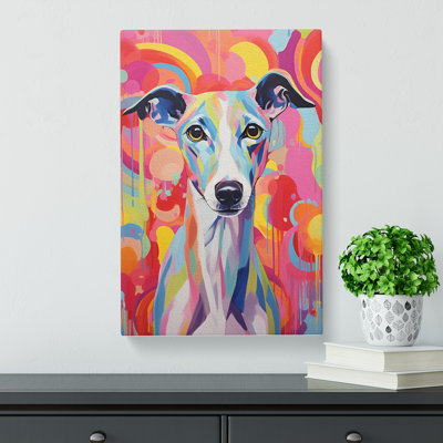 Whippet Colour Field - Print