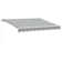 Manual Retractable Awning With LED Anthracite&White