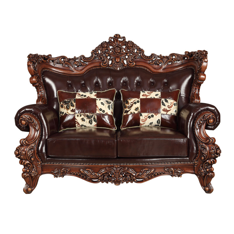 Causeuse en cuir 71,5 po Clairview