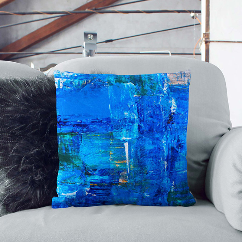 Abstract Square Throw Cushion, 40 x 40 cm