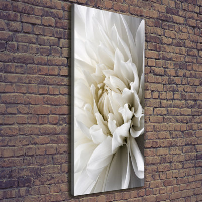 White Dahlia - Wrapped Canvas Print