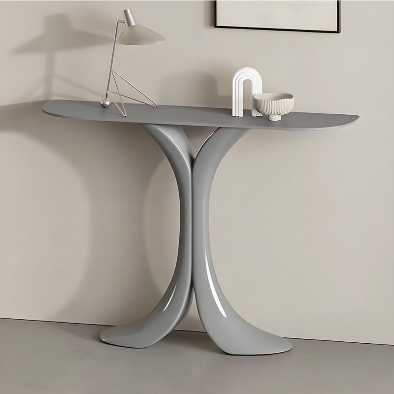 Console moderne et simple., Gris, H 33,4 po x l 59 po x P 11,8 po