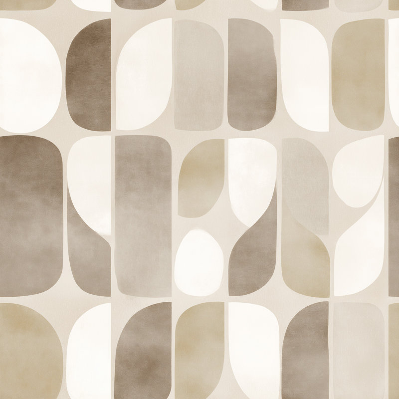 Décoration murale moderne Mid Mid Century Modern, Non tissé, non collé