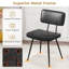 Kapp 50cm H Upholstered Metal Side Chair in Black
