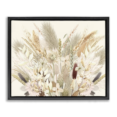 Natural Wheat & Country Herbs Floating Frame, design by Val Rhodes