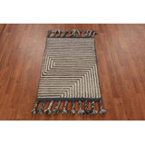 Handmade Moroccan Modern Accent Rug 2x3