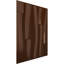 Panneau mural décoratif 3D brique vague l 19 5/8 po x H 19 5/8 po EnduraWall, métallique (couvre 2,67 pieds carrés)-123531930