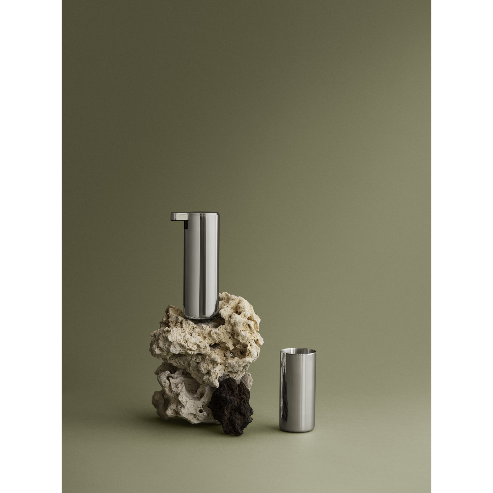 MODO Bathroom Tumbler / Toothbrush Holder, Polished Stainless Steel