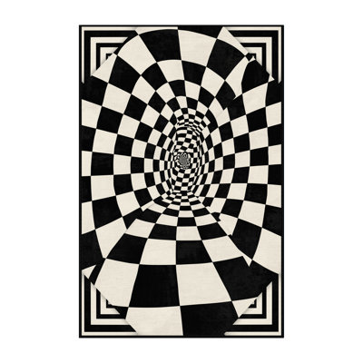 Tapis moelleux moelleux Art Deco