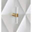 Armoire console argent métallique et champagne