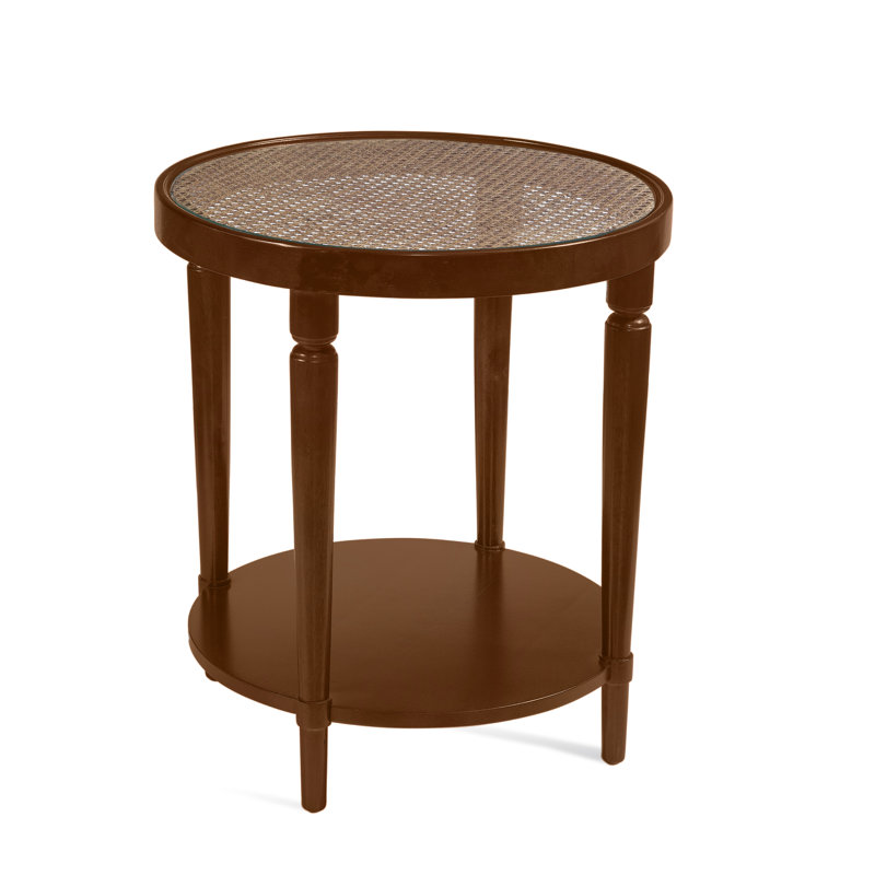 Halprin Glass End Table, Coffee Finish
