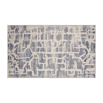 Machine Washable Beige Area Rug