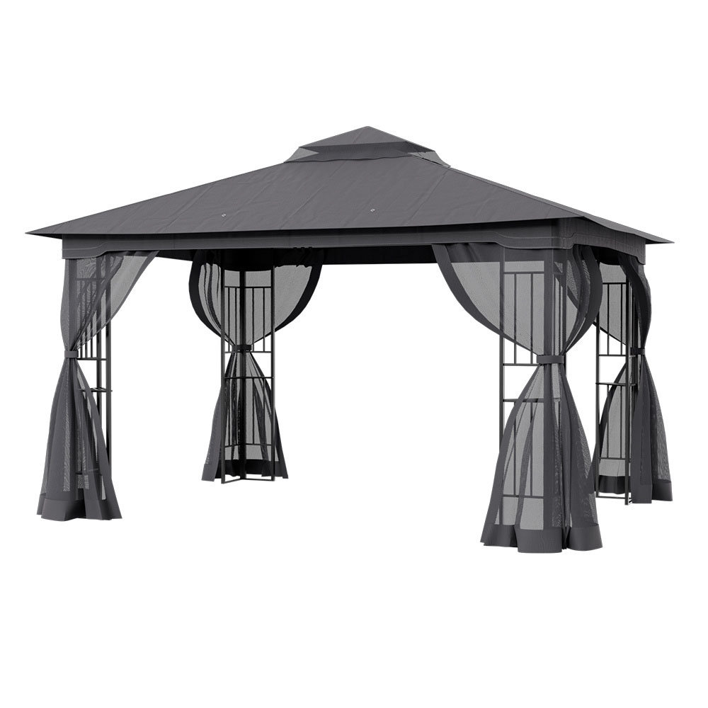 400 cm x 300 cm Pavillon Caydee aus Kunststoff