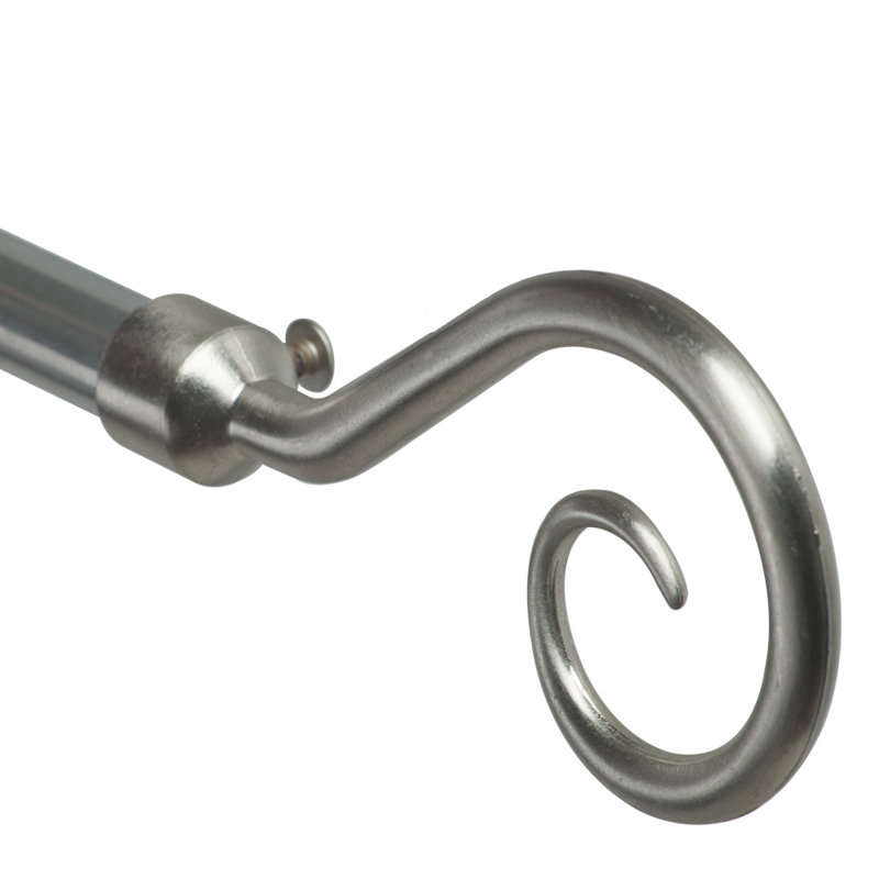 Tringle à rideaux simple réglable Gentner, Argent, H 2 po x l 84 po x P 4,5 po