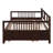 Full Size Daybed Wood Bed With Twin Size Trundle,Espresso-589908665