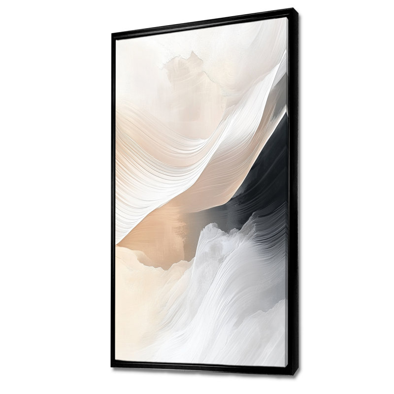 Blanc noir blanc blanc et noir montagne - décor mural pittoresque, impressions encadrées rustiques, H 32 po x l 24 po