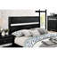 Très grand lit avec tête de lit à panneau - noir pour meubles de chambre à coucher contemporains-1143830391-1143830395