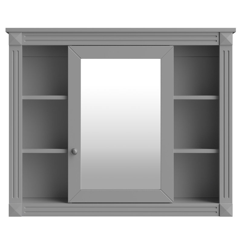 Armoire de salle de bain Bienaime, Gris