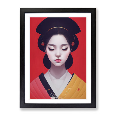 Peaceful Geisha - Single Picture Frame Print