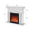 Acrylic Mirror Fireplace, Electric Heating With 3D Flames, Remote Control, Measures, Energy Saving, Black Portable For Office Artificial Crystals Fireplace Cabinet, 1500W Heating, Realistic Feature,