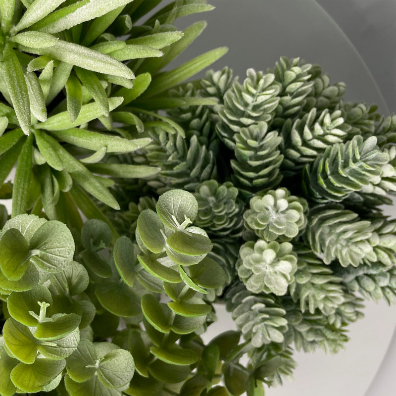 Digby plante artificielle eucalyptus en pot blanc