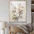 Toile avec cadre flottant or