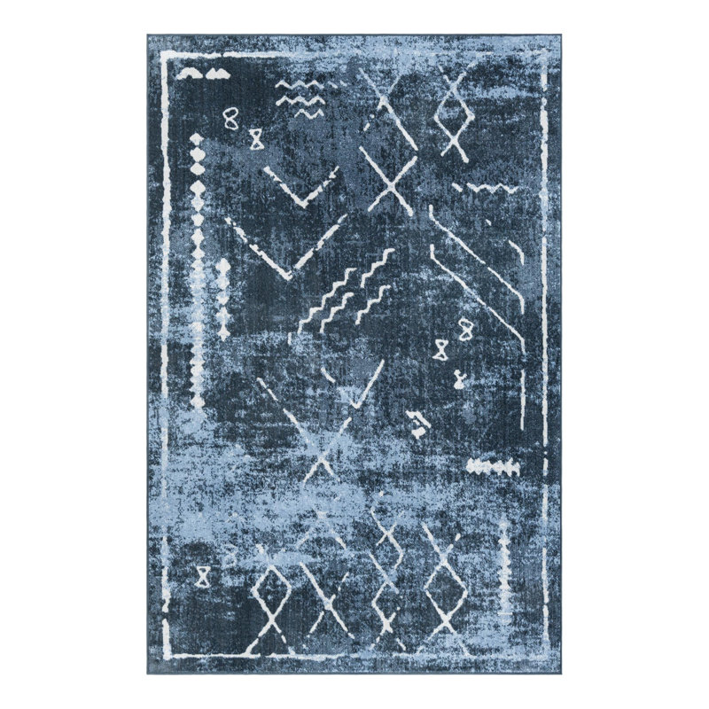 Eudora Geometric Indoor Rug, Rectangle 5'3" x 8'