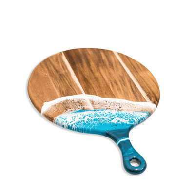 Orren Ellis Porcelain Stainless Steel Cheese Board Serving Dish