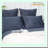 Luxury Velvet Cozy Pillowcase Set - Ultra Soft Breathable Shams Covers - Envelope Closure - Warm Fuzzy Cases - Blue Greyish - 2 Pack