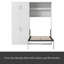 Lit escamotable avec casiers et armoires escamotables, blanc-532273403